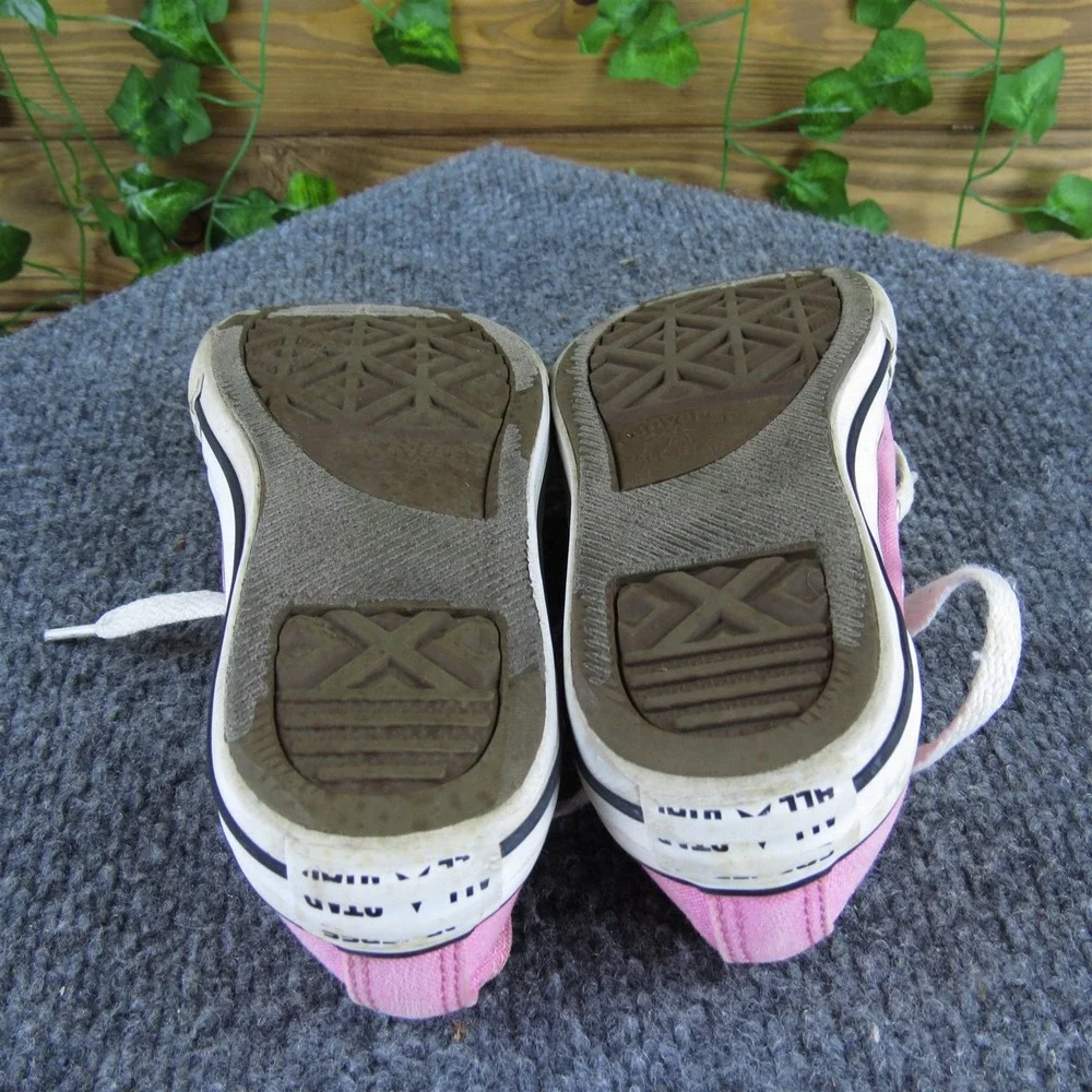 Converse Sneaker Low Top Girl Y 13 Medium‎ Athletic Pink Fabric Lace Up